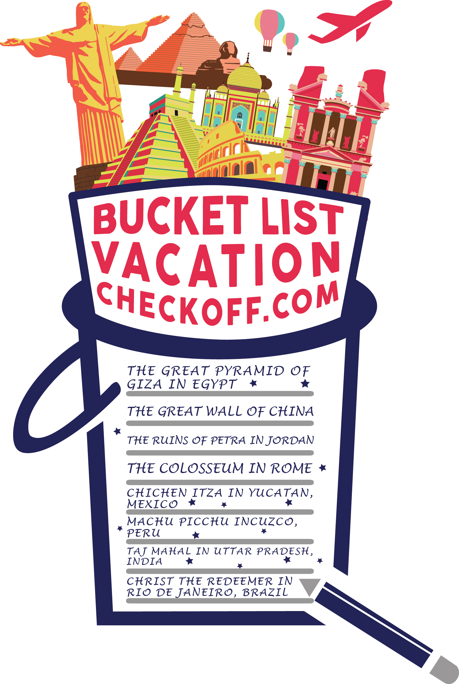Bucket List Vacation Checkoff NEW